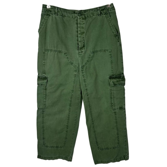 Universal Thread Wide Leg Crop High Rise Utility Cargo Pants - Picture 1 of 7